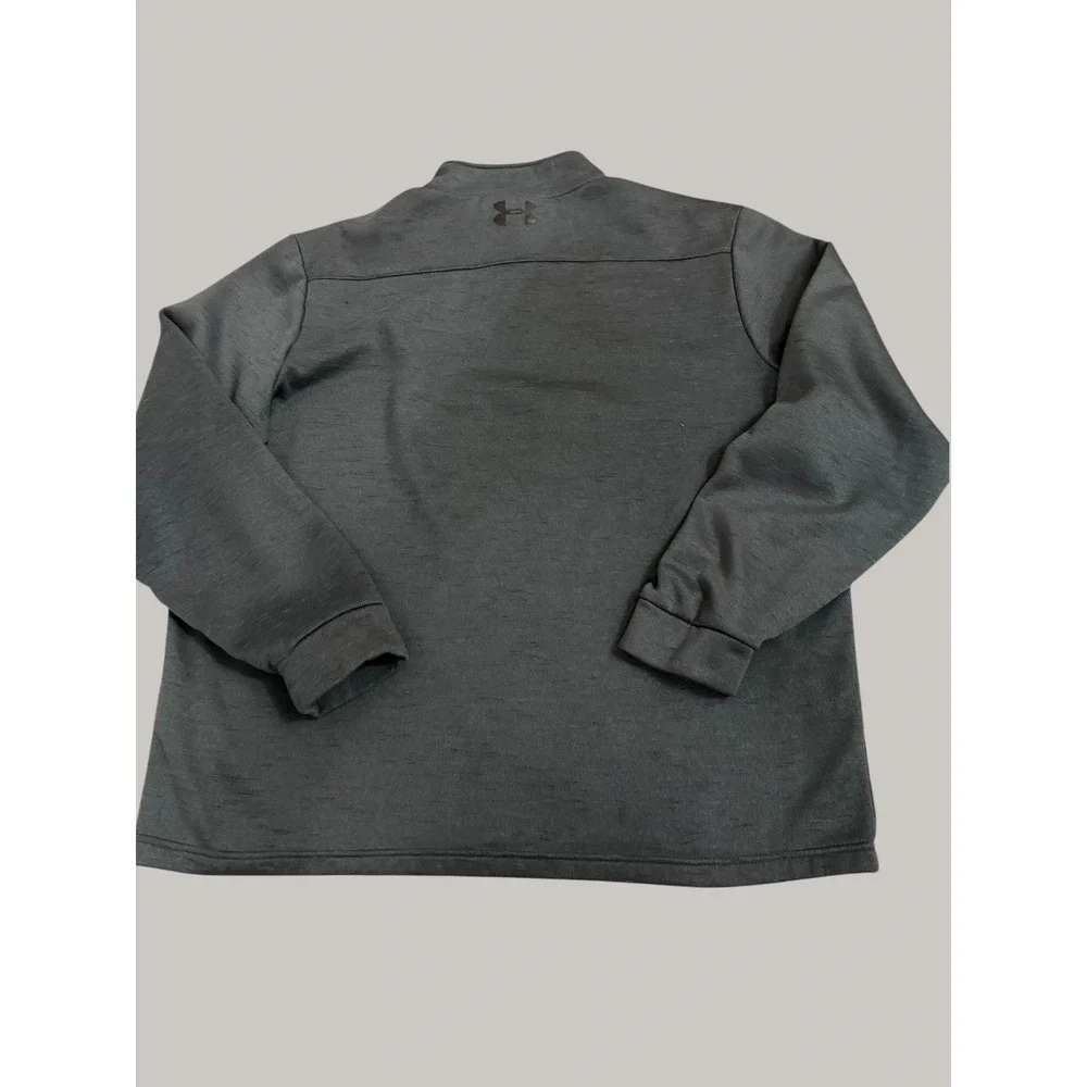 Under Armour ColdGear Pullover Men XXL Gray 1/4 Zip Fleece Performance Loose